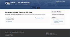 Desktop Screenshot of mcreynoldscpa.com