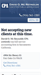 Mobile Screenshot of mcreynoldscpa.com